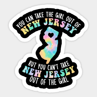 You Can Take The Girl Out Of NJ for Jersey Girl w/ NJ Family Sticker